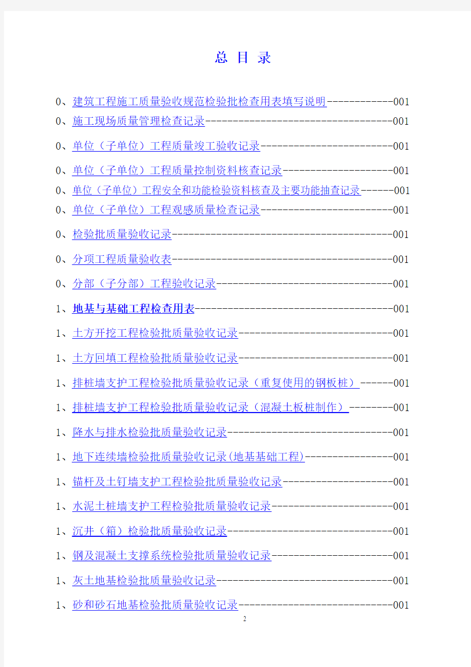 检验批质量验收记录(全套)