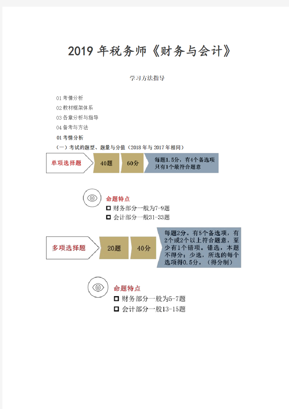 【实用文档】年税务师《财务与会计》学习方法指导