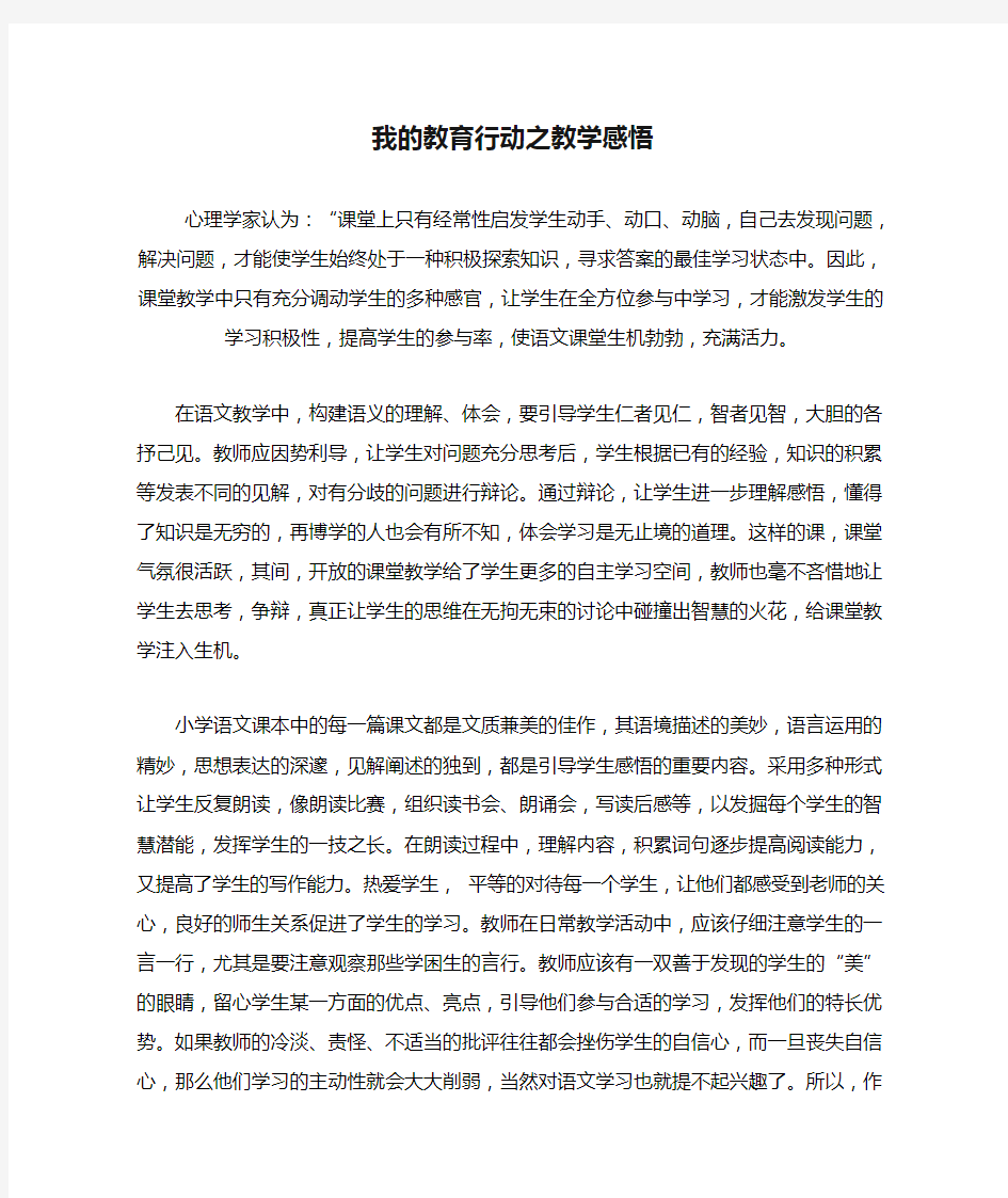 我的教育行动之教学感悟 (2)