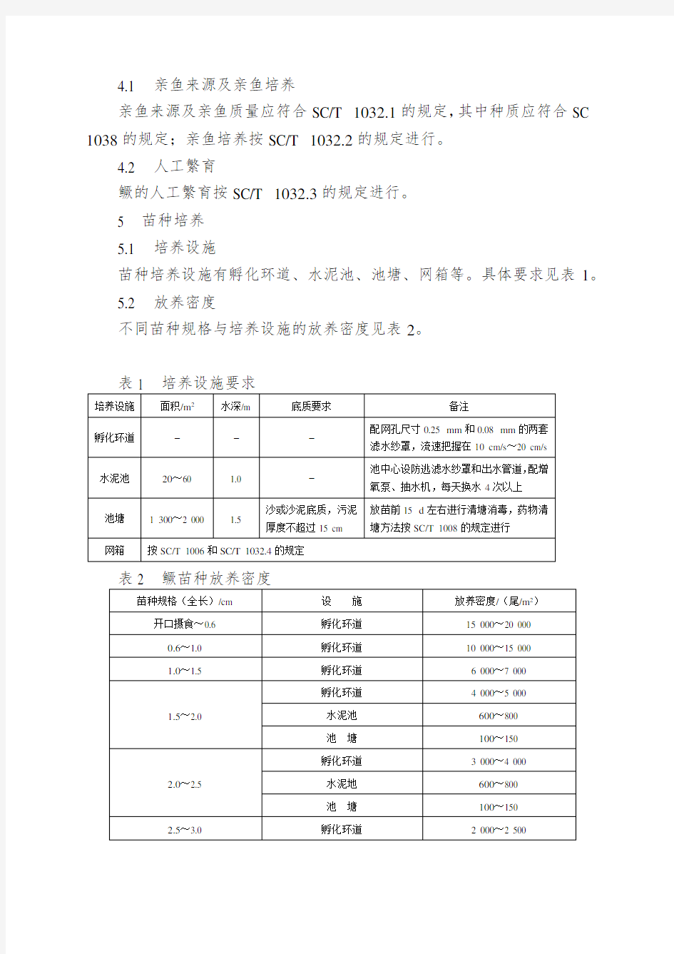 NYT 5167—2002 无公害食品 鳜养殖技术规范