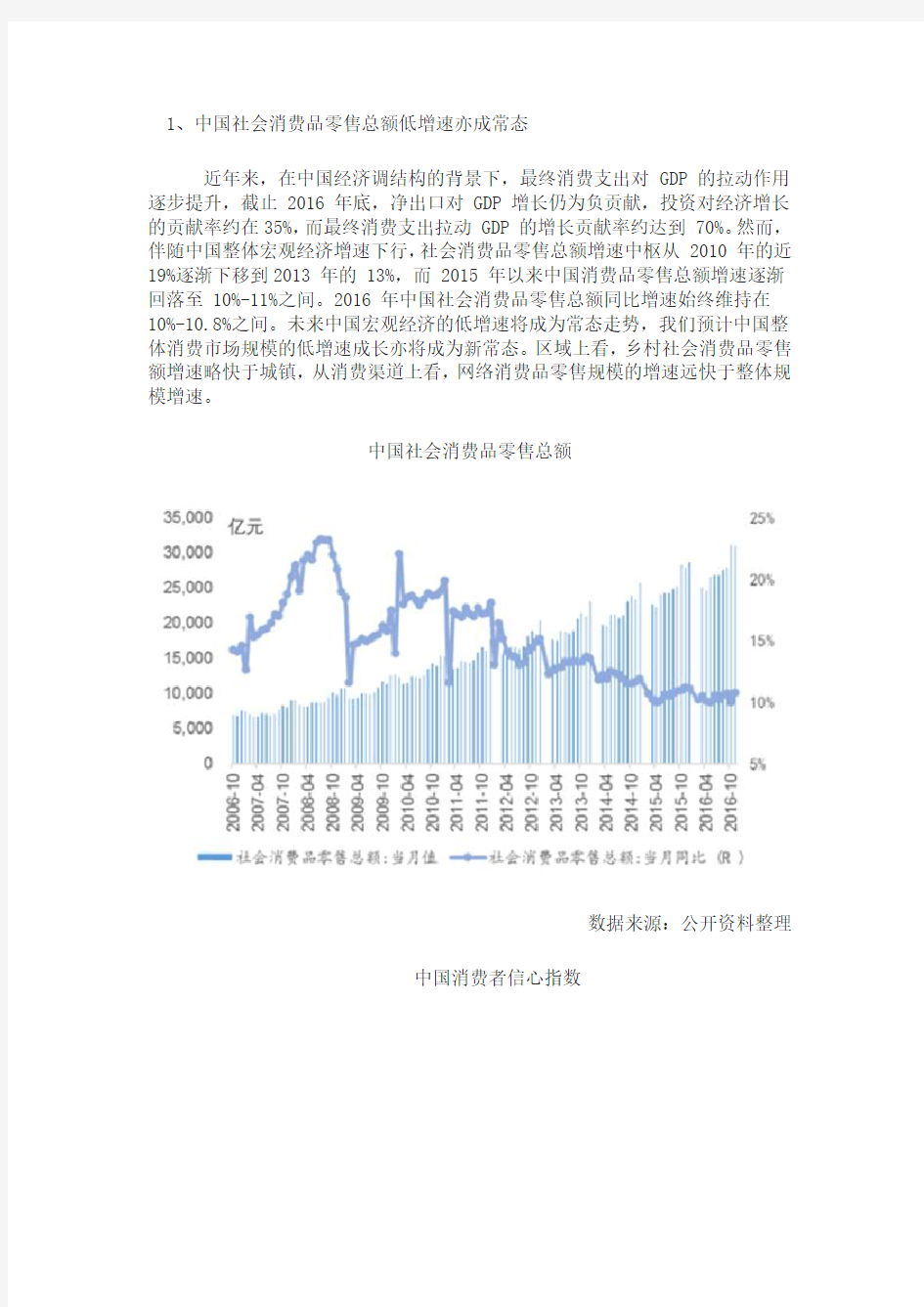 2017年中国消费规模及发展趋势分析