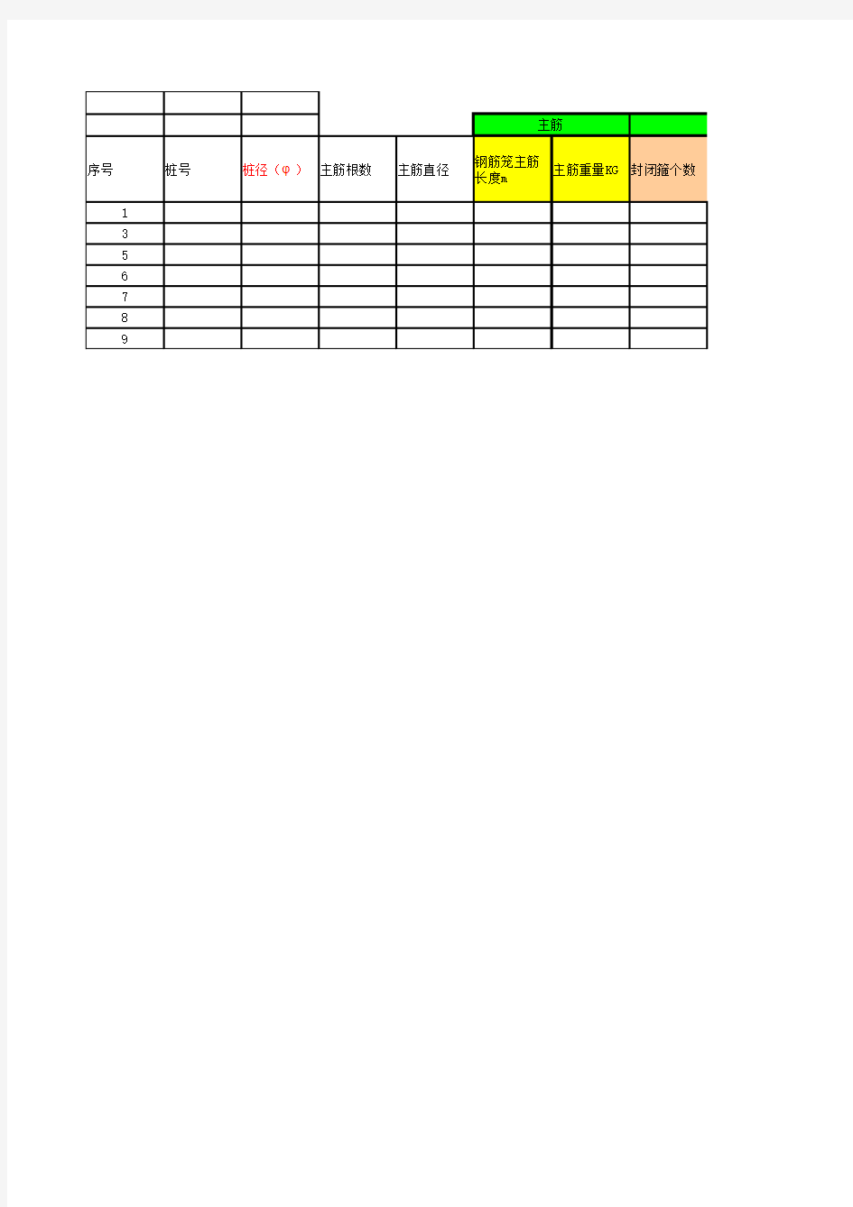 钻孔桩钢筋笼自动计算公式