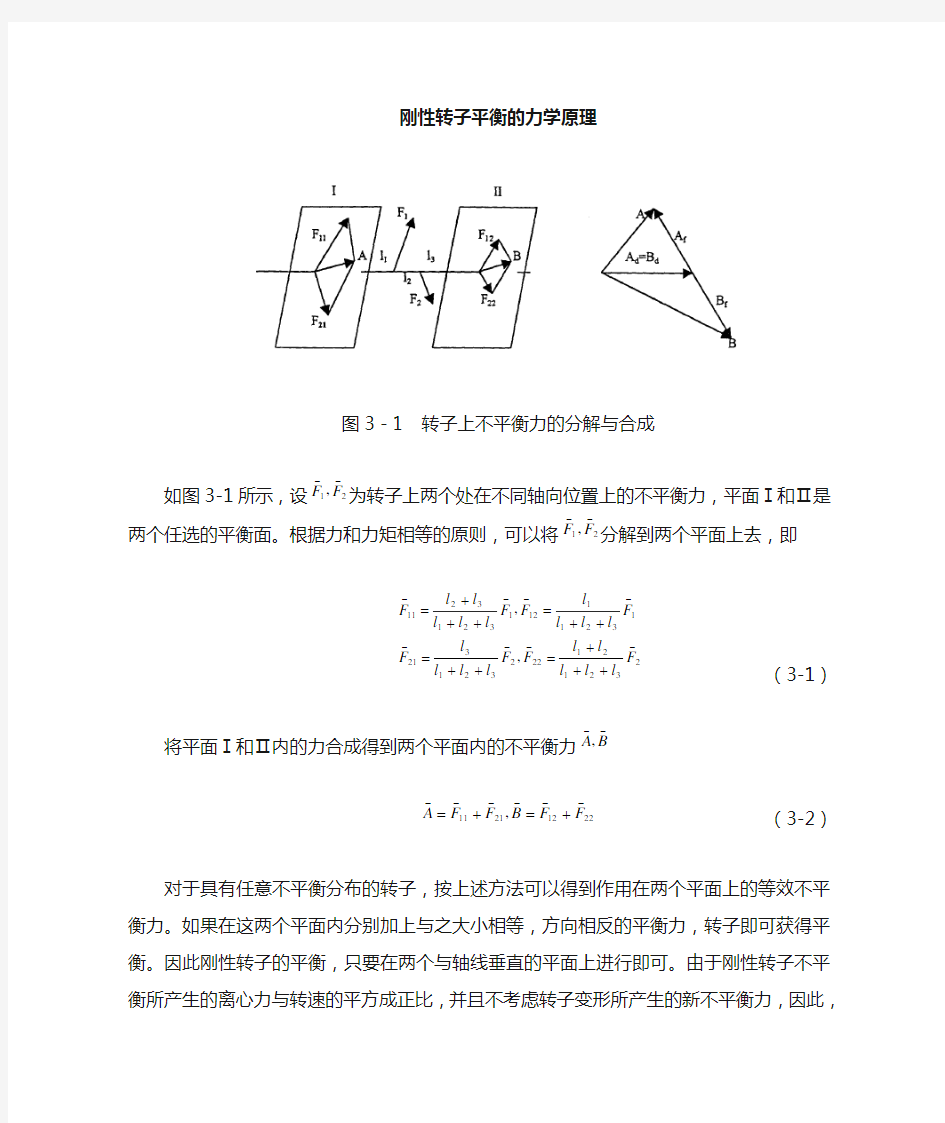 刚性转子平衡力学原理