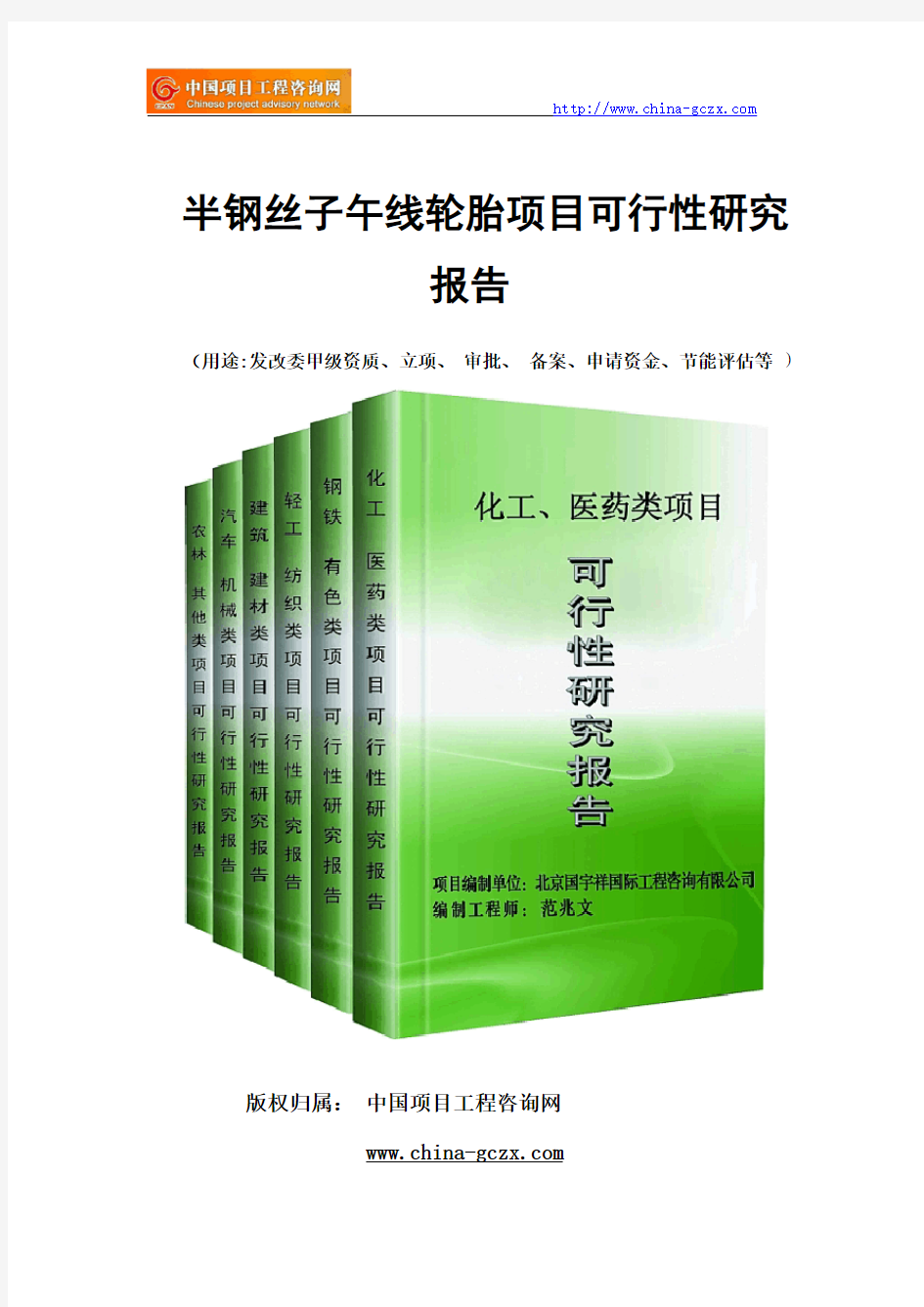 半钢丝子午线轮胎项目可行性研究报告范文格式(专业经典案例)