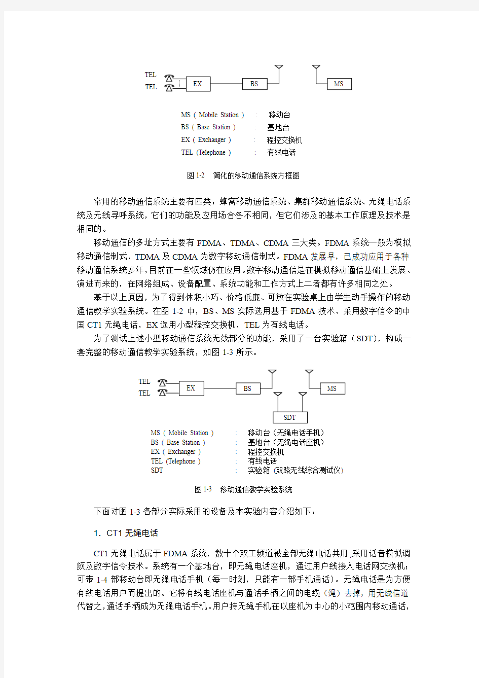 移动通信实验指导书