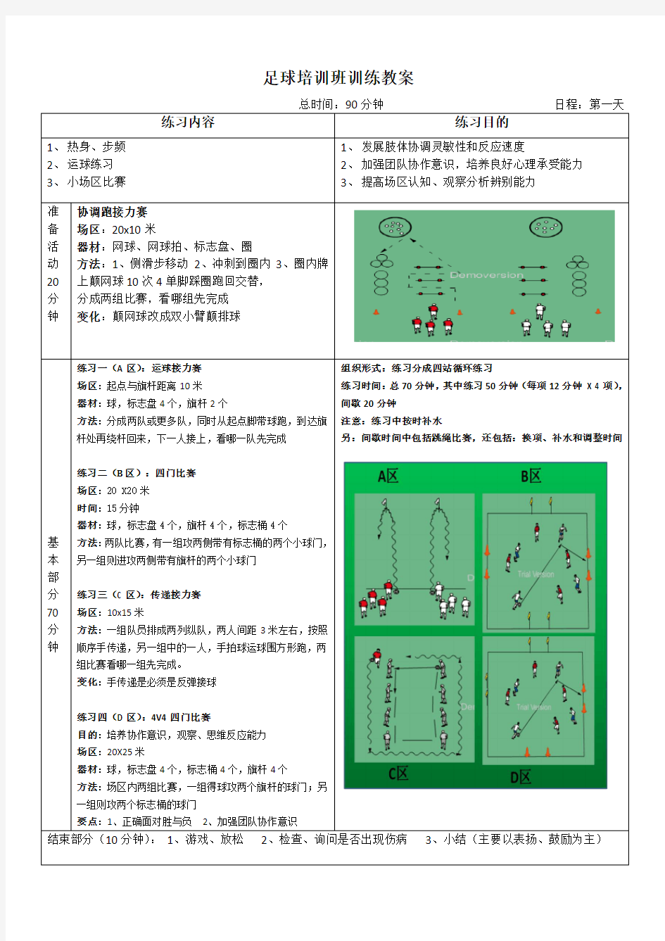 足球训练-课时计划11-24