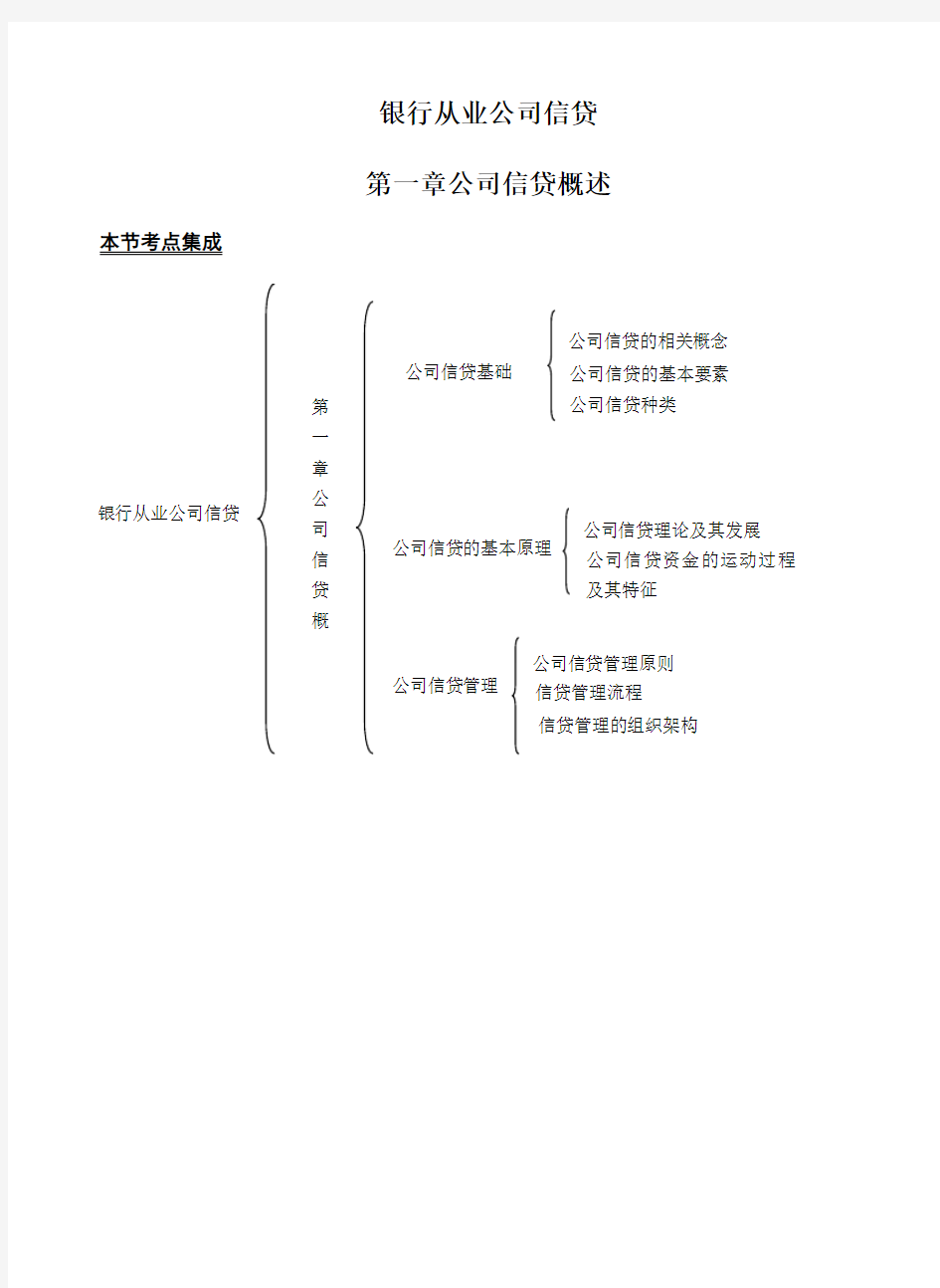 银行从业资格考试《公司信贷》历年真题(必背)