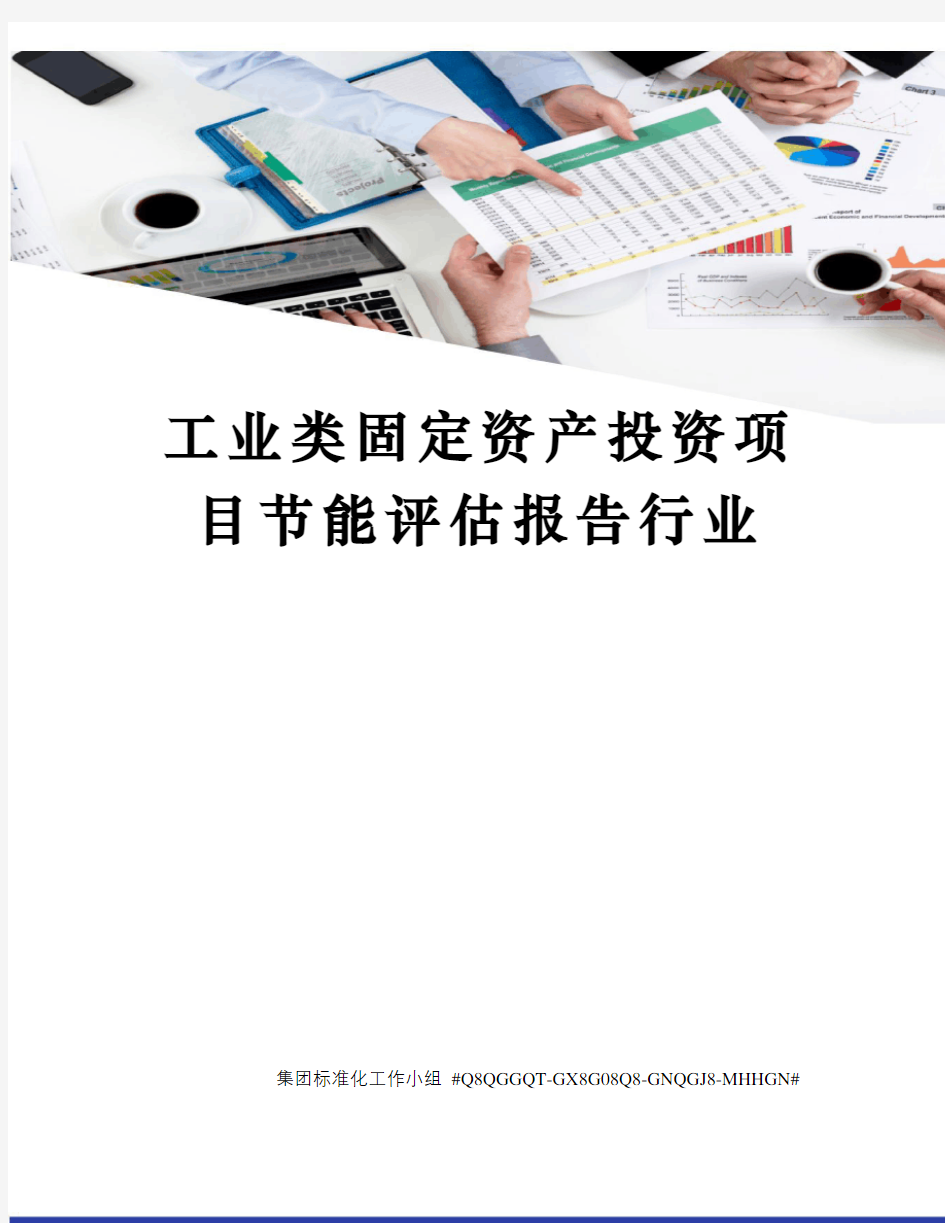 工业类固定资产投资项目节能评估报告行业精修订
