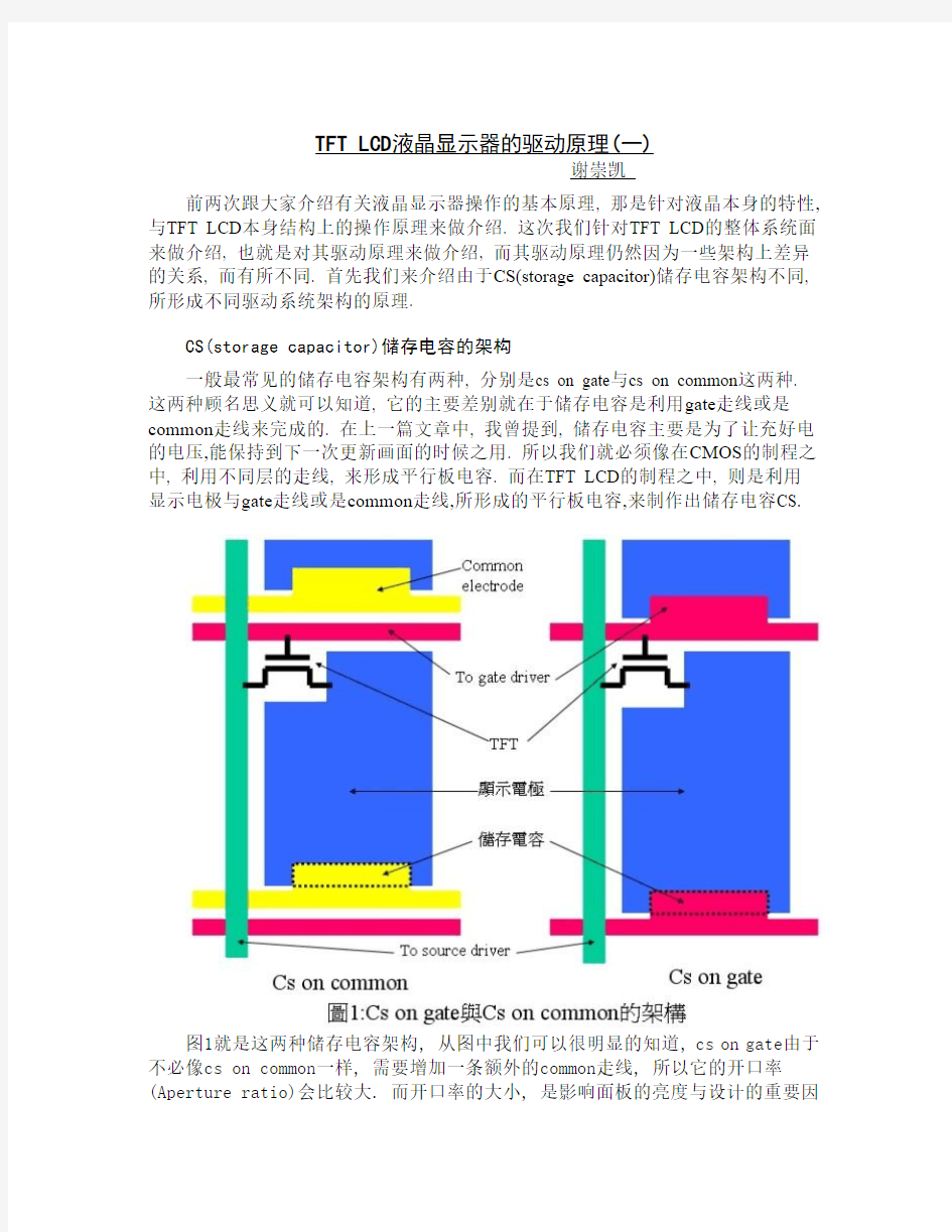 液晶显示驱动原理1