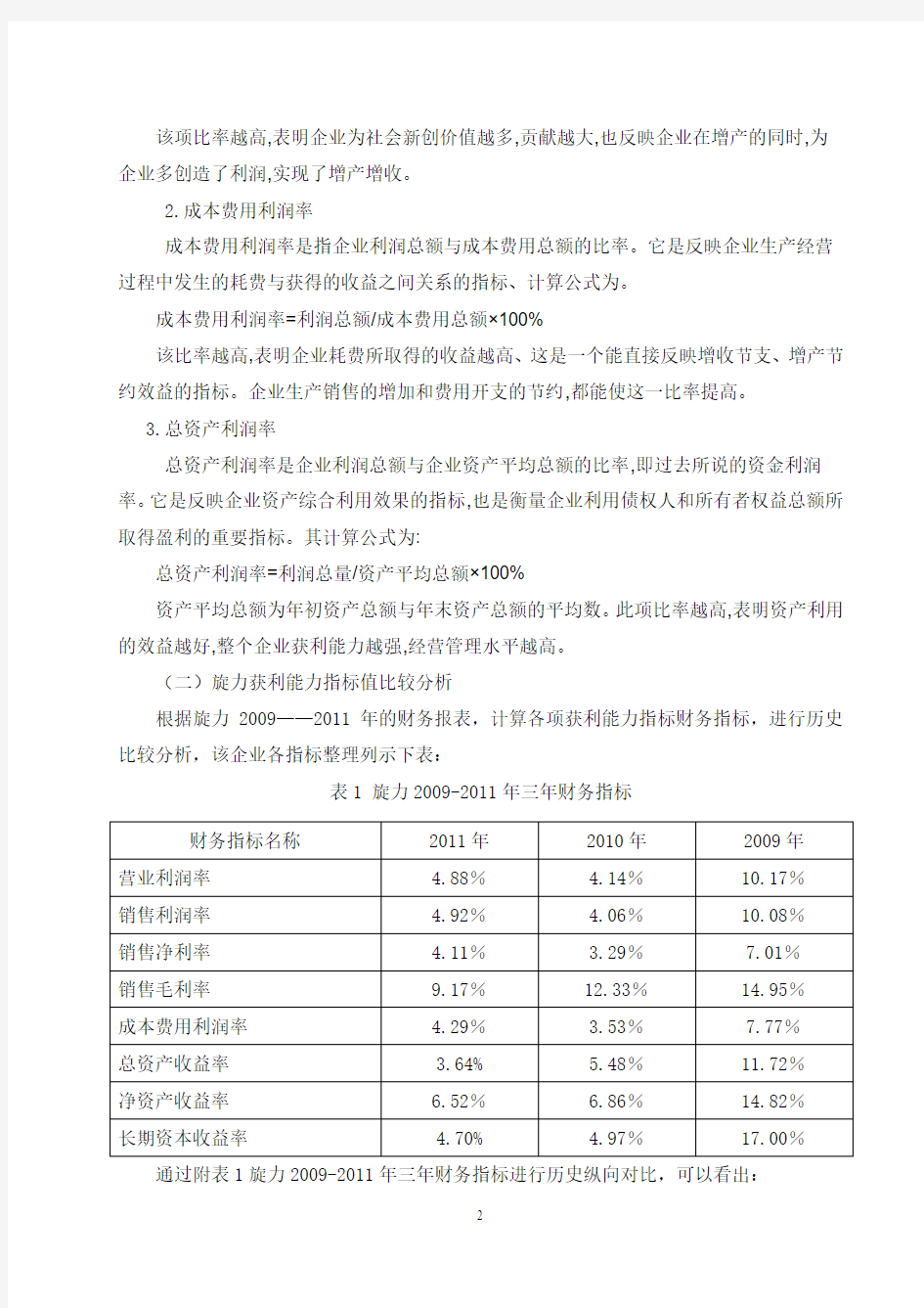关于江苏旋力集团股份有限公司盈利能力的调研报告