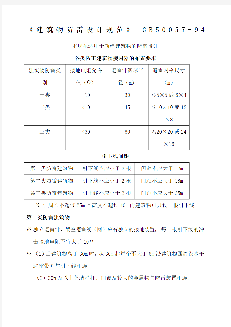 防雷检测规范综合