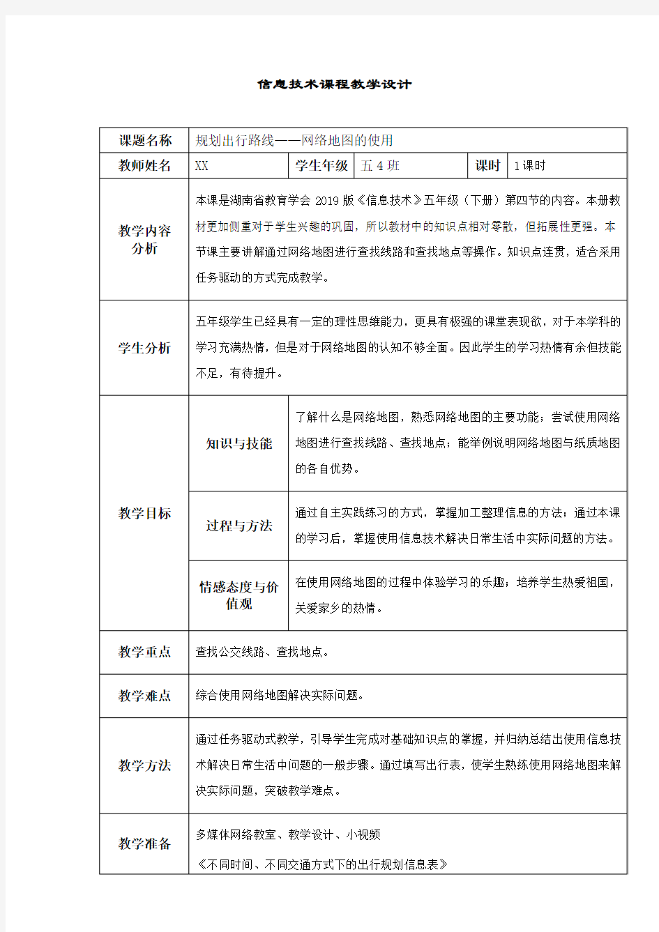 网络地图的使用 教学设计