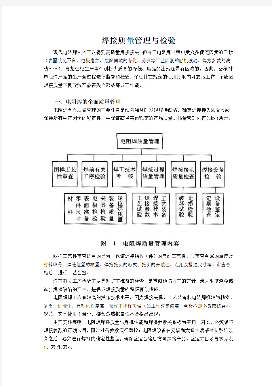 焊接质量管理和检验