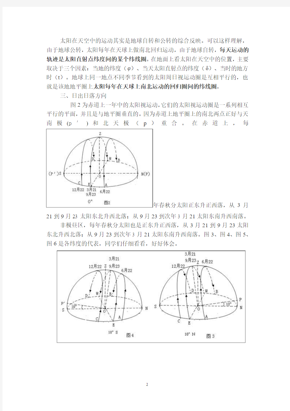 太阳视运动图解