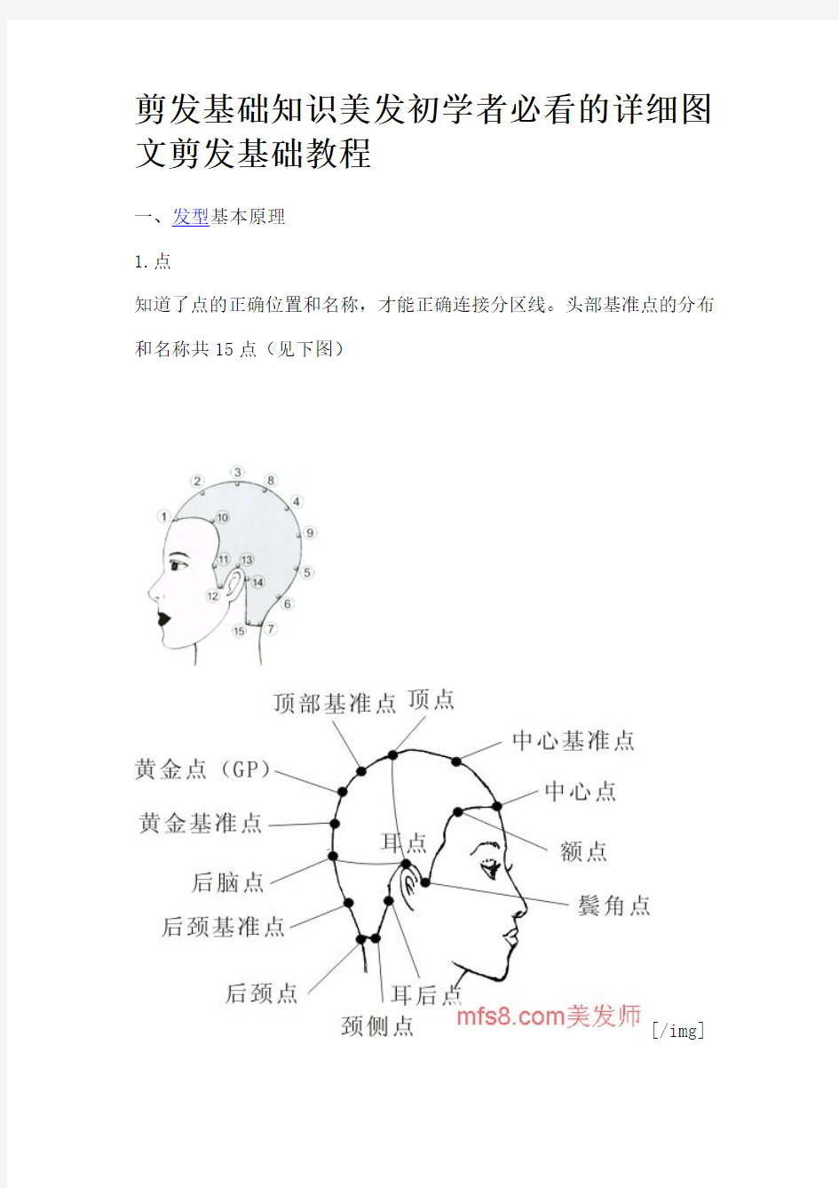 剪发基础知识美发初学者必看的详细图文剪发基础指导教程