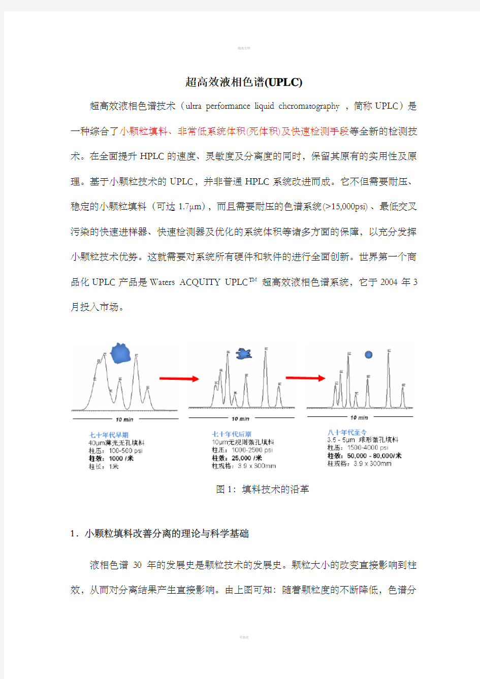 色谱分析(中国药科大学)超高效液相色谱(UPLC)