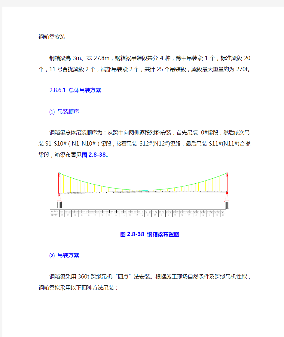 钢箱梁吊装