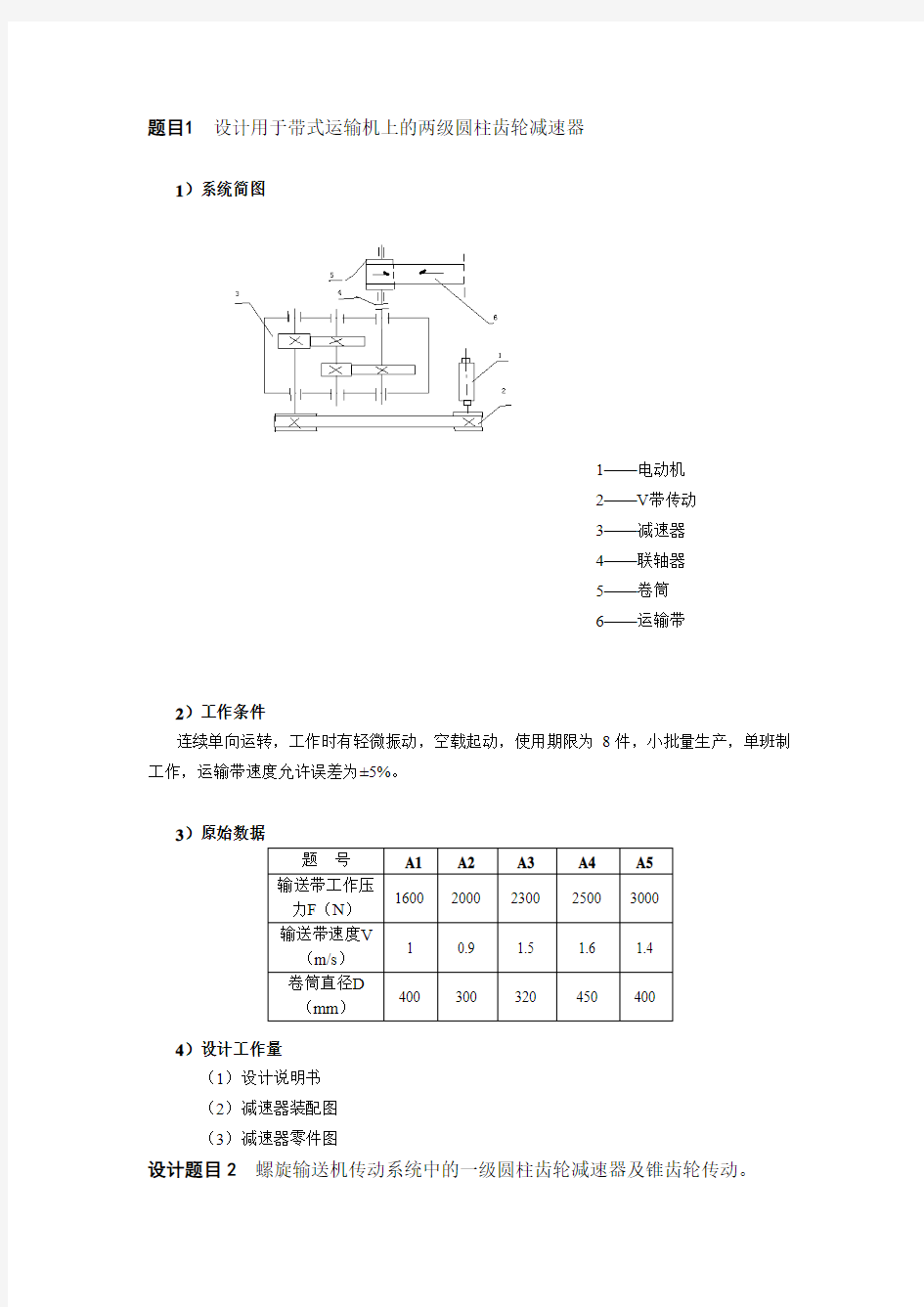 大学本科课程设计题目集锦