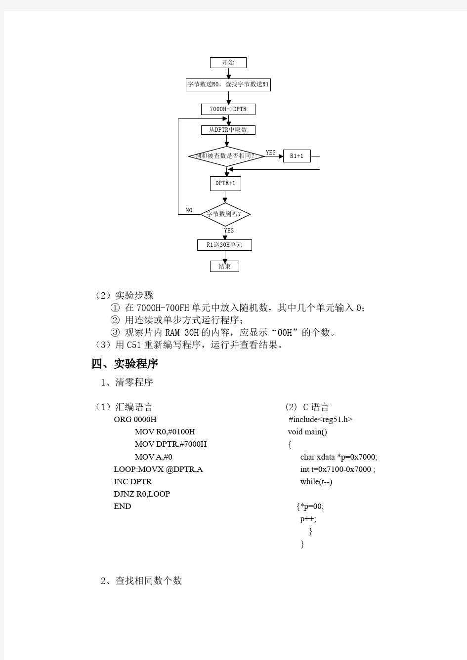 Keil C51 集成开发环境的使用实验报告