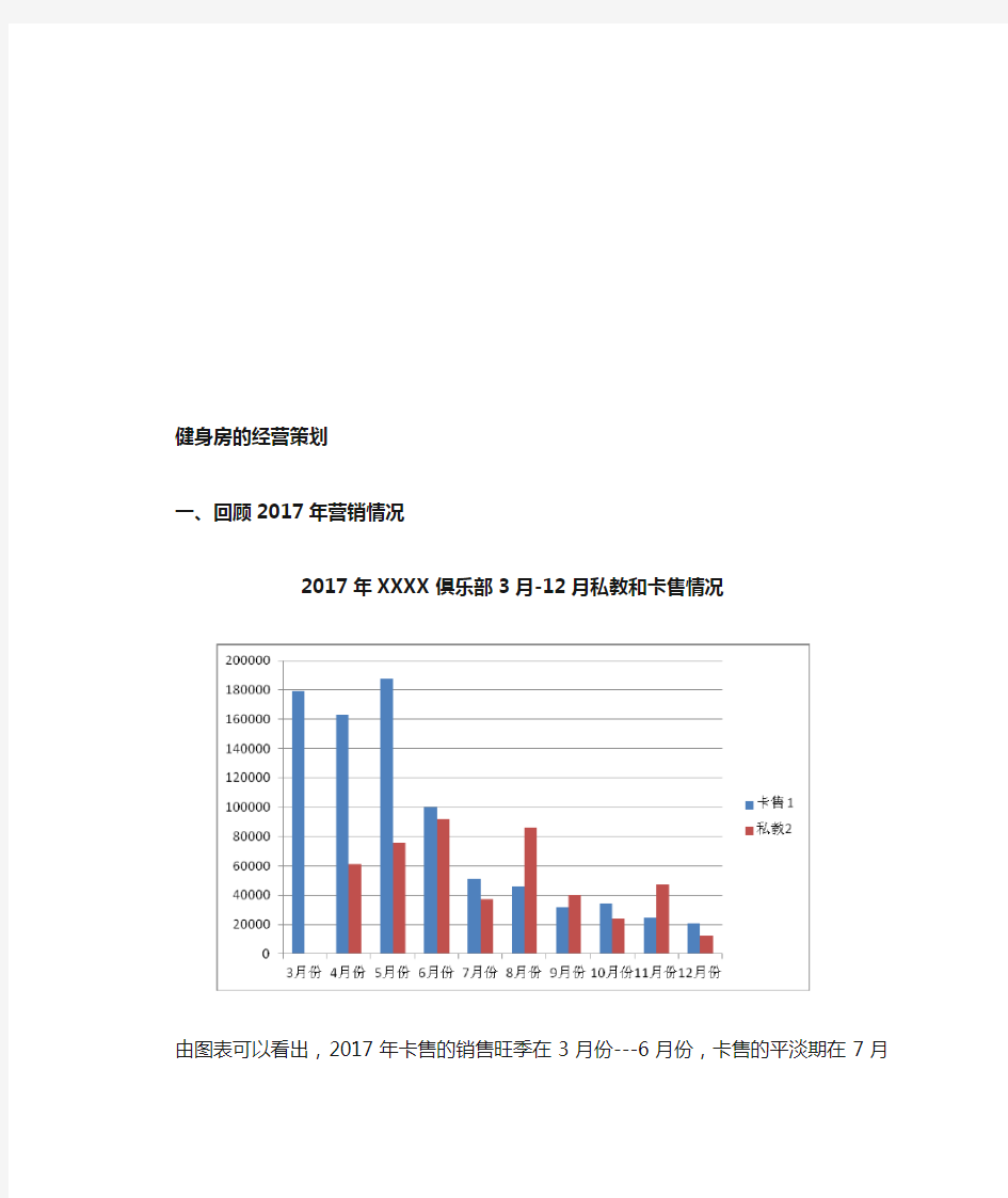 健身房的营销策划