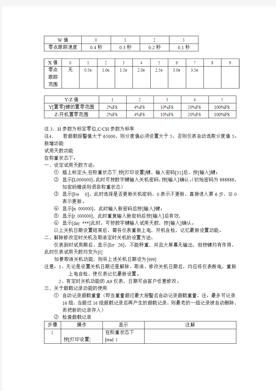 XK3190-A9标定说明