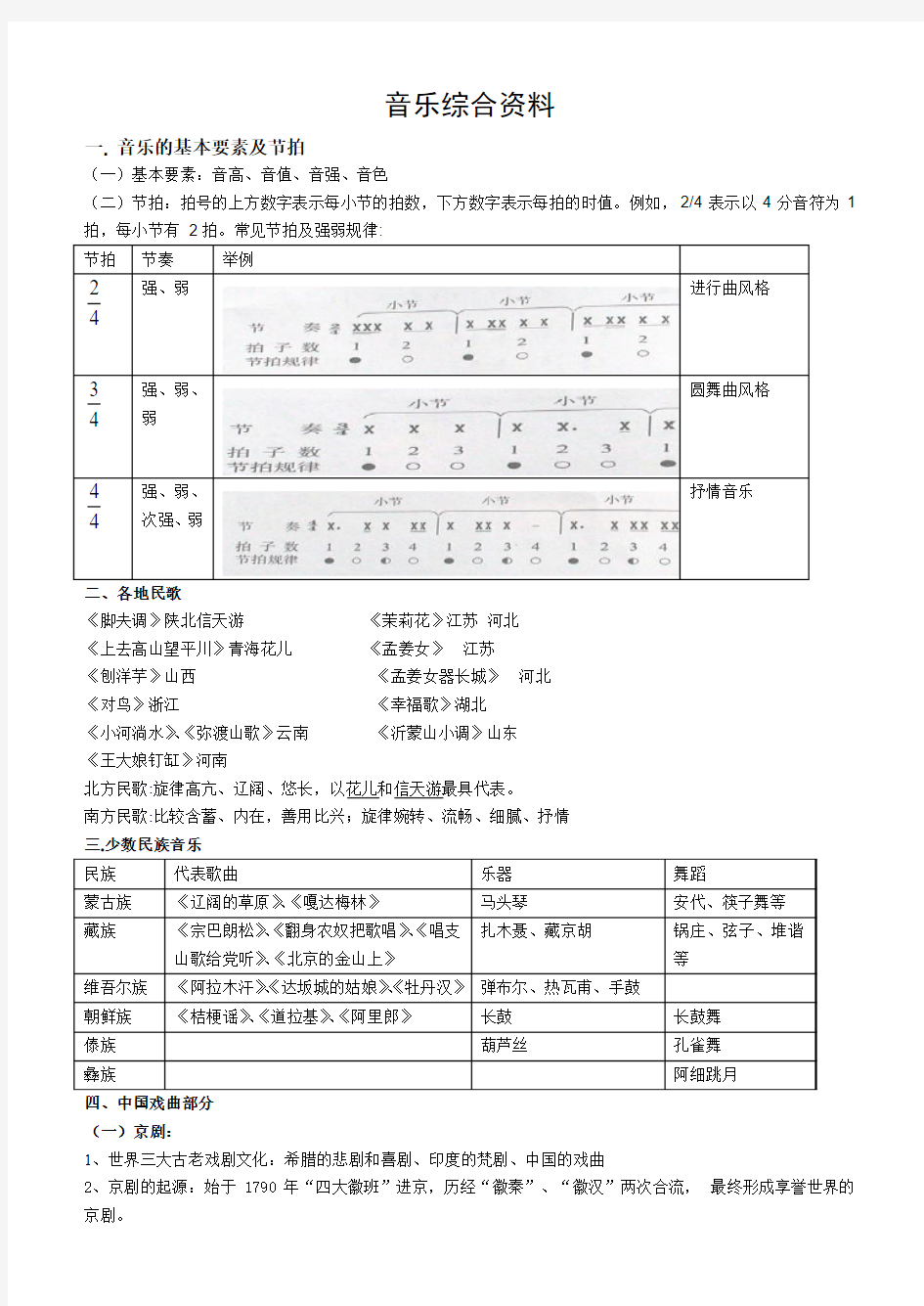 音乐试题