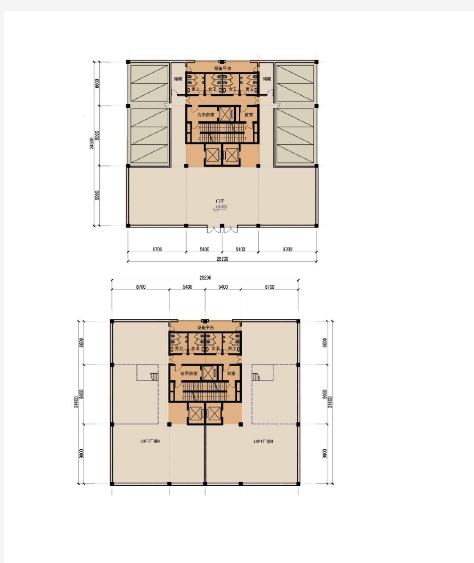 LOFT办公楼户型介绍