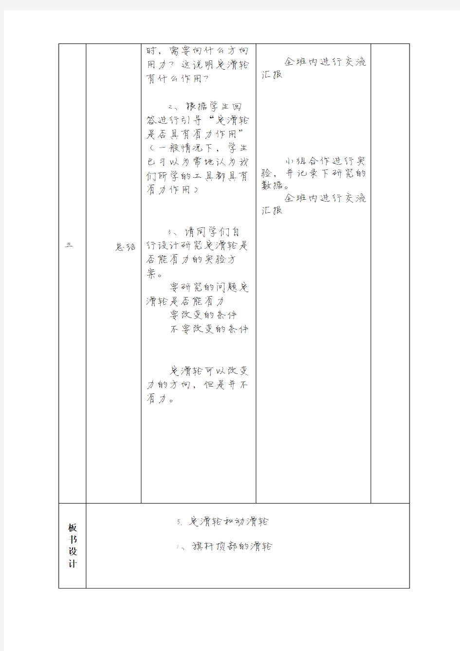 1.5定滑轮和动滑轮