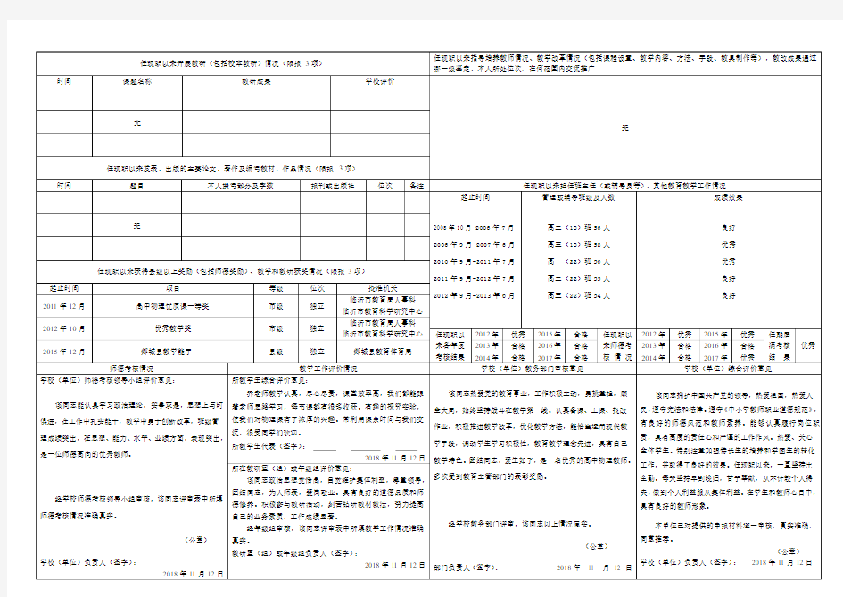 临沂市中小学教师专业技术职务资格评审情况一览表