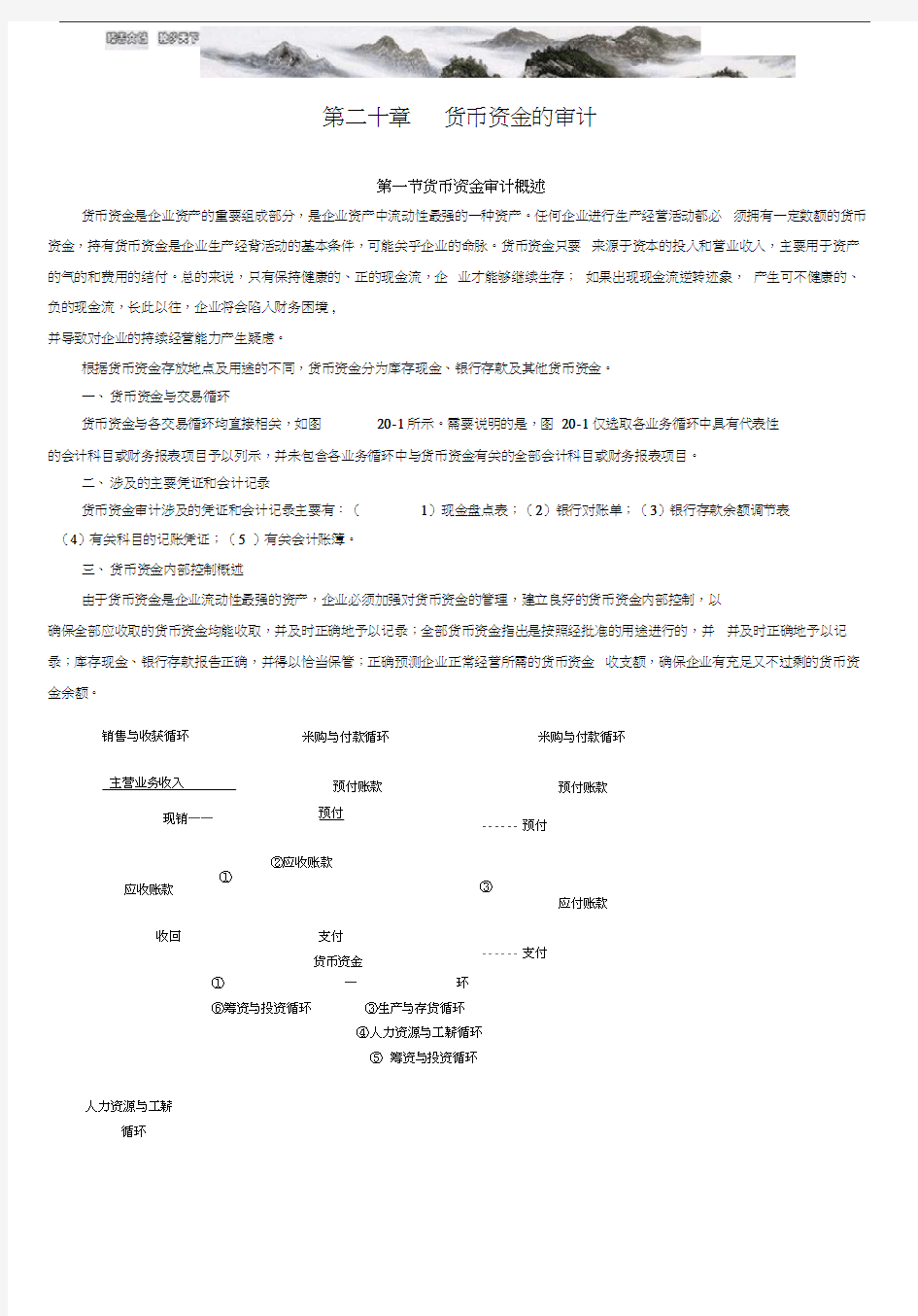 注册会计师考试《审计》教材第二十章