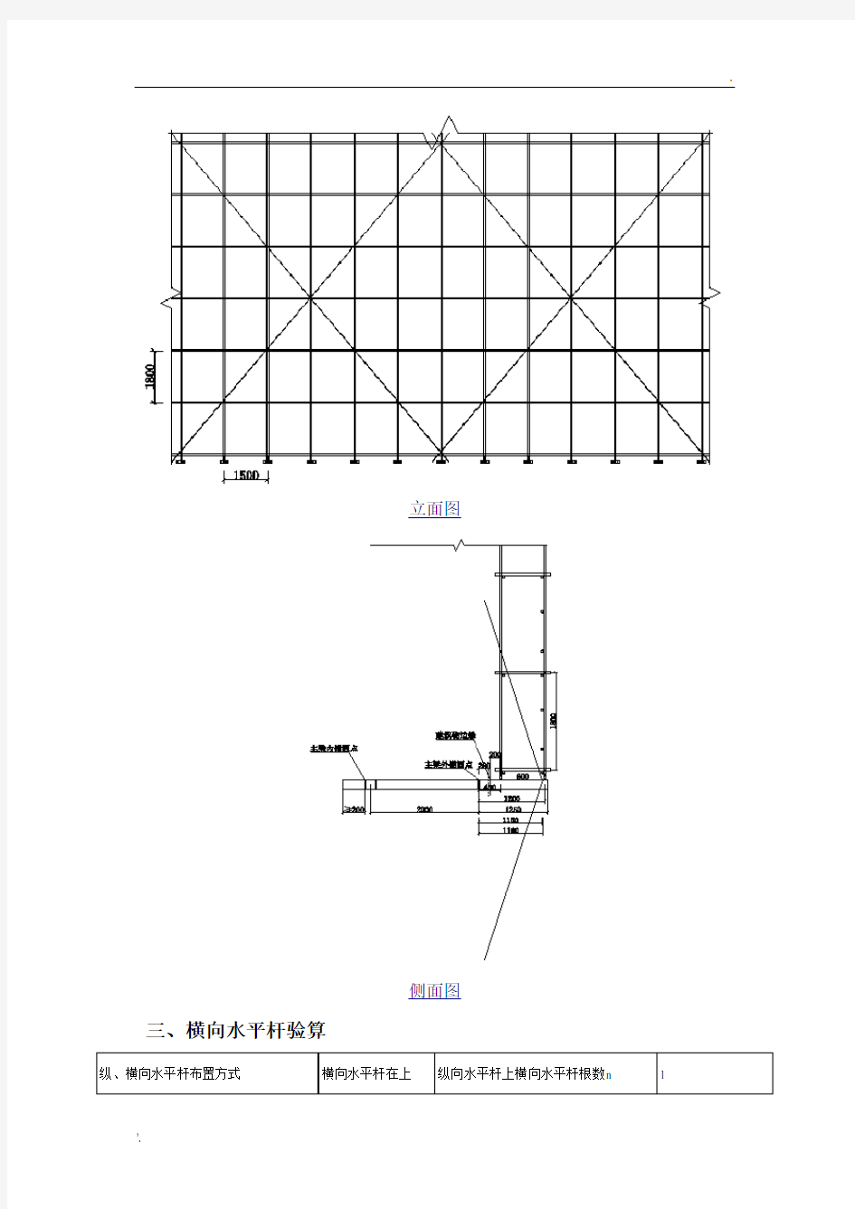 悬挑脚手架计算