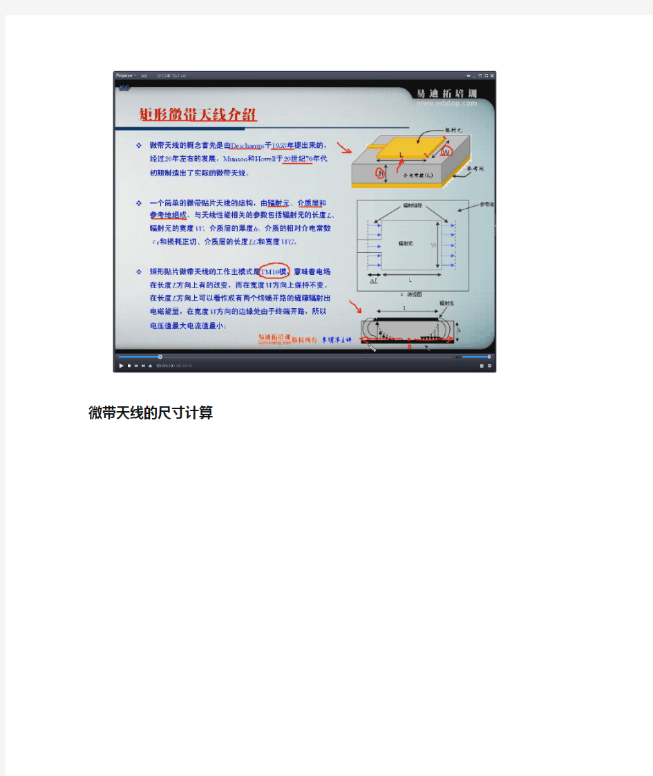 HFSS天线设计实例-微带贴片天线