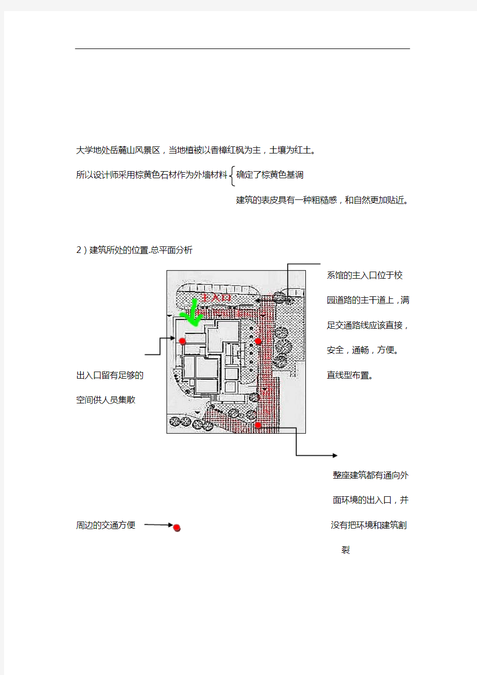 建筑系馆案例分析报告