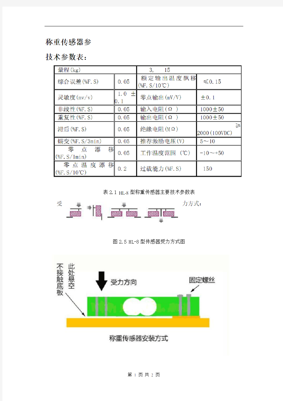 称重传感器的参数及使用方法.