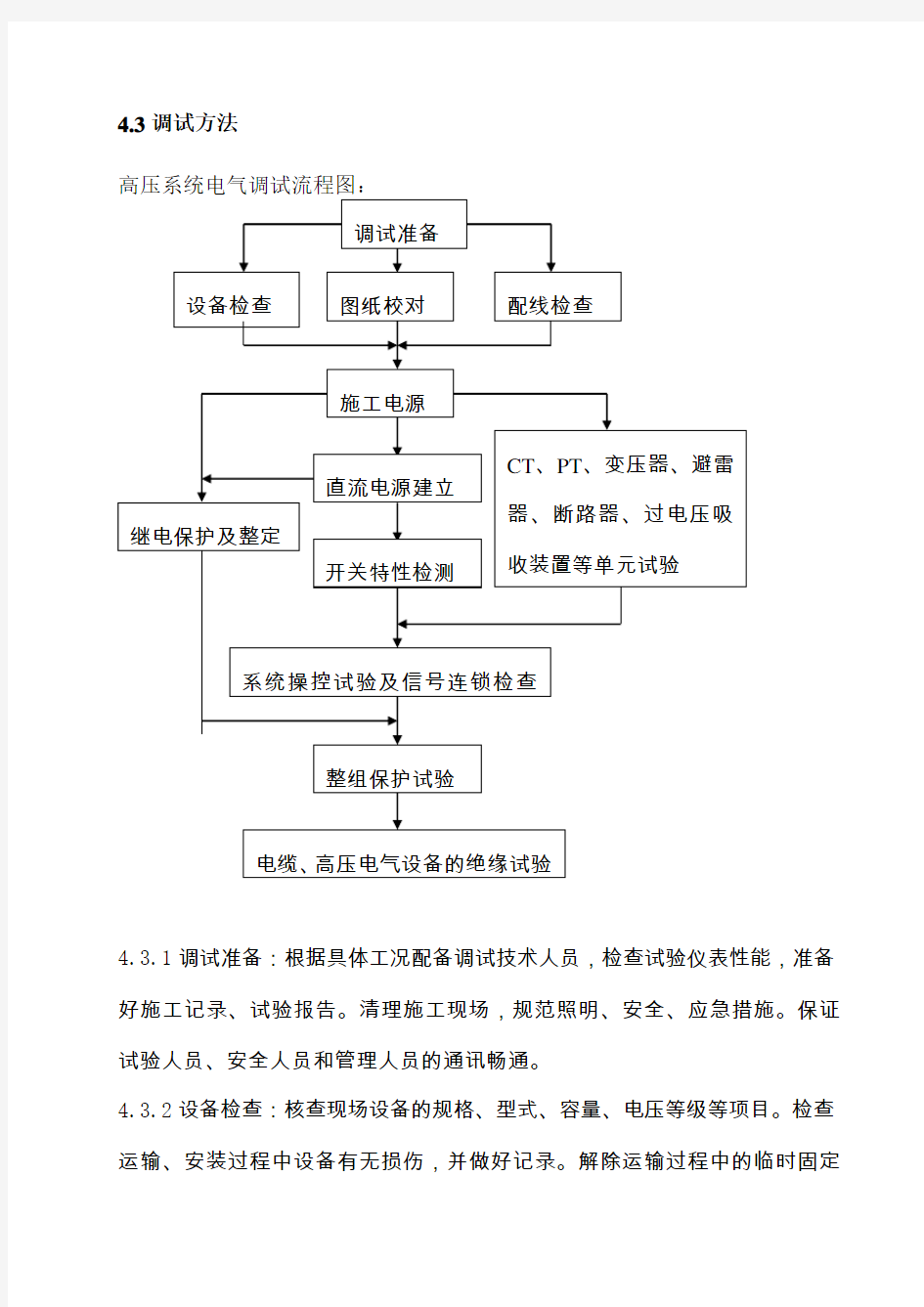 10KV电气设备调试方案