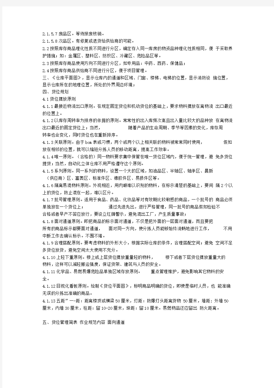 仓库物资摆放培训资料