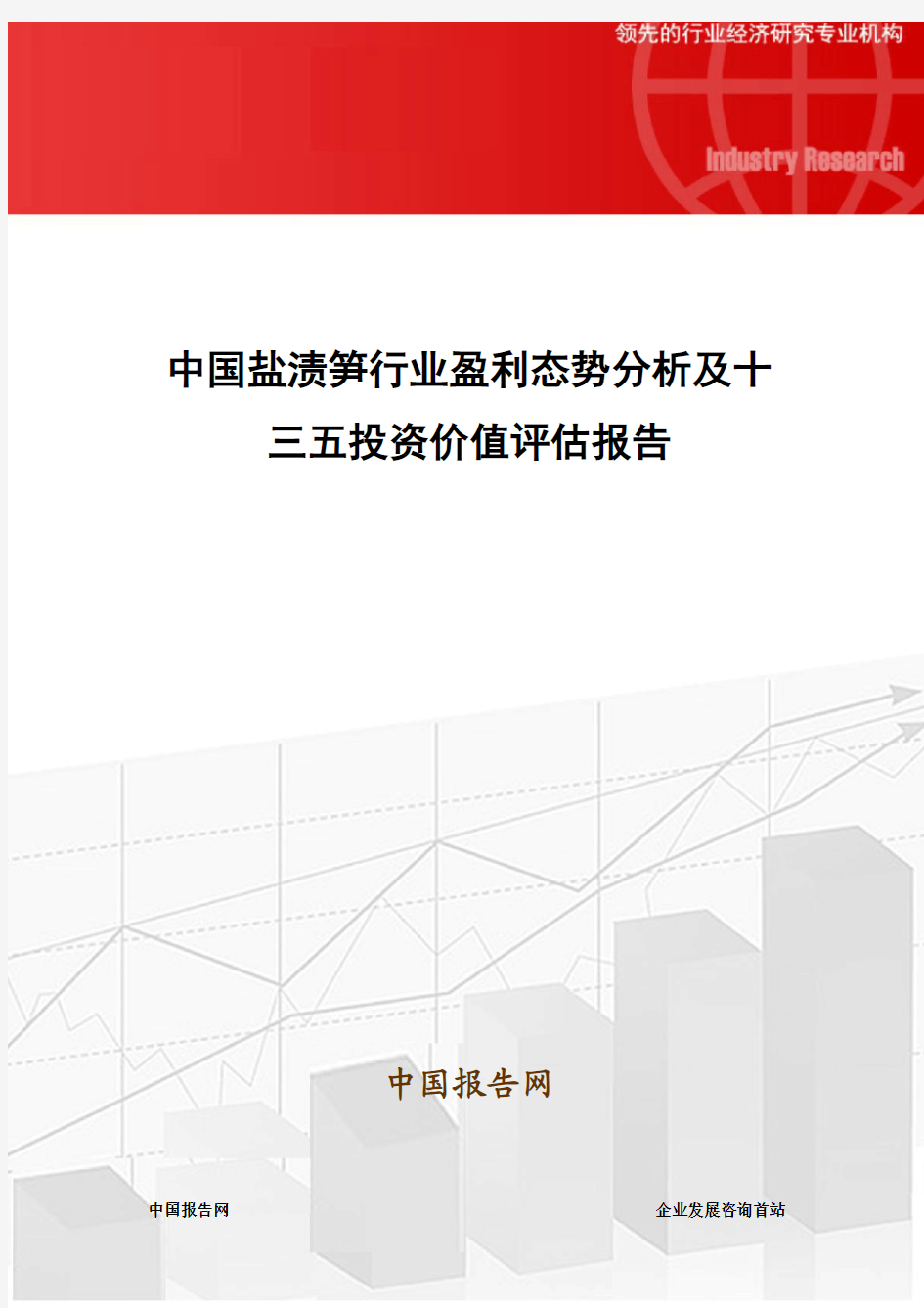 中国盐渍笋行业盈利态势分析及十三五投资价值评估报告