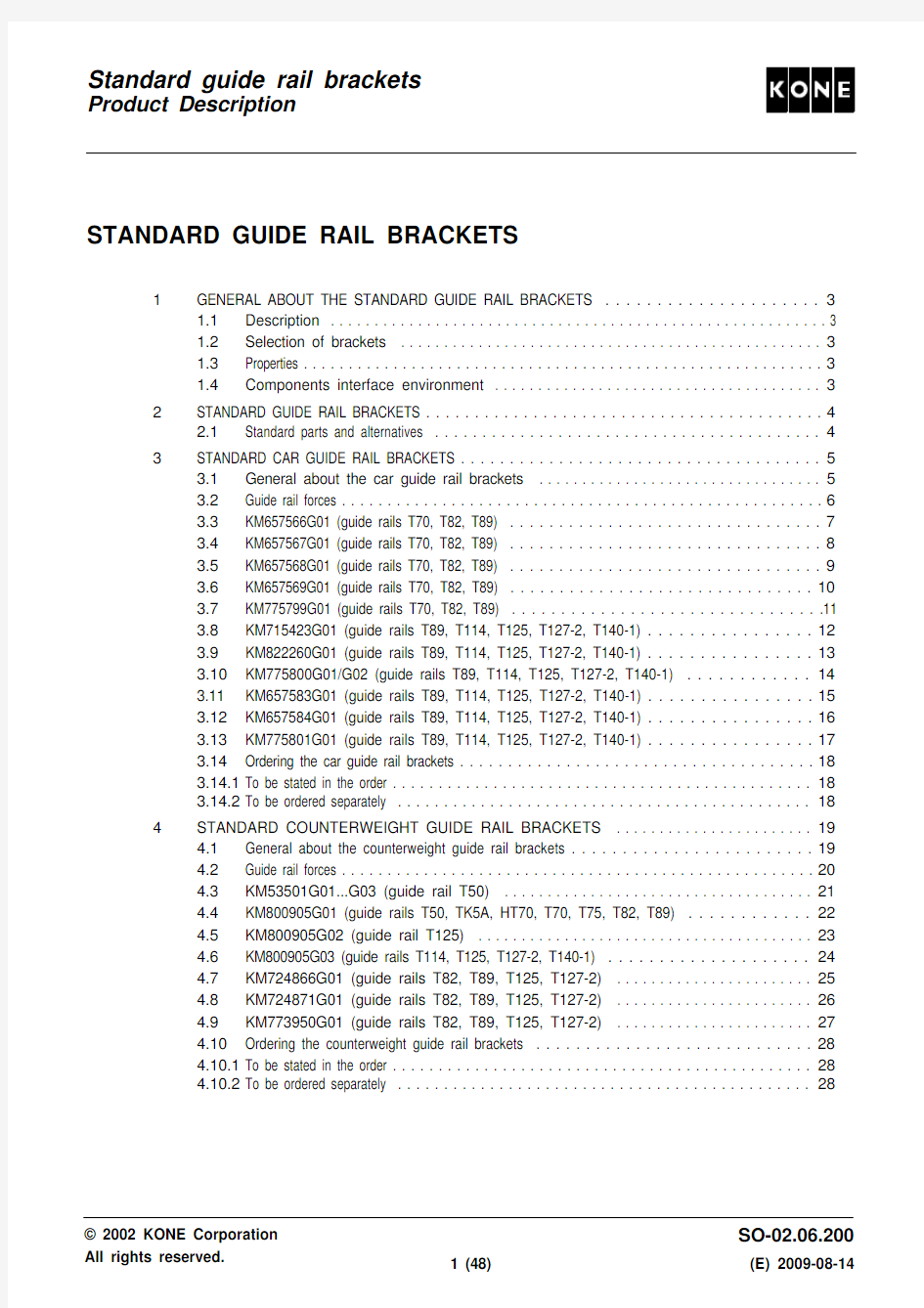 Standard guide rail brackets_en