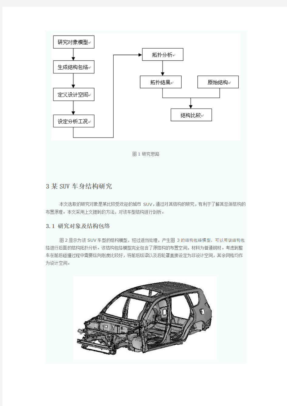 基于拓扑优化的车身结构研究---经典