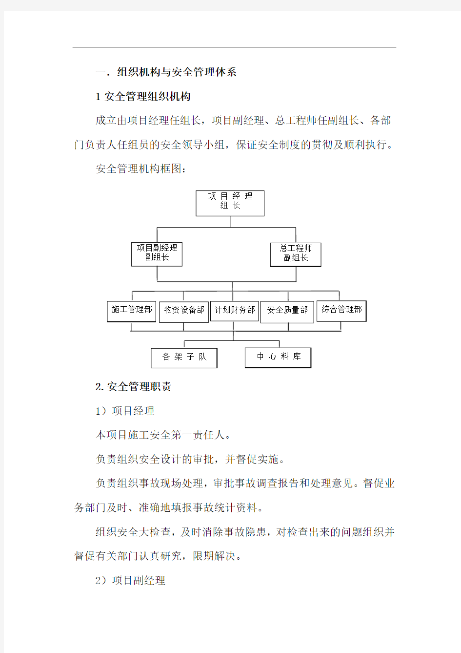 组织机构与安全管理体系