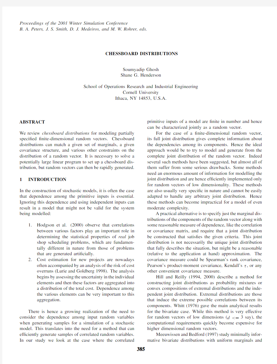 Proceedings of the 2001 Winter Simulation Conference