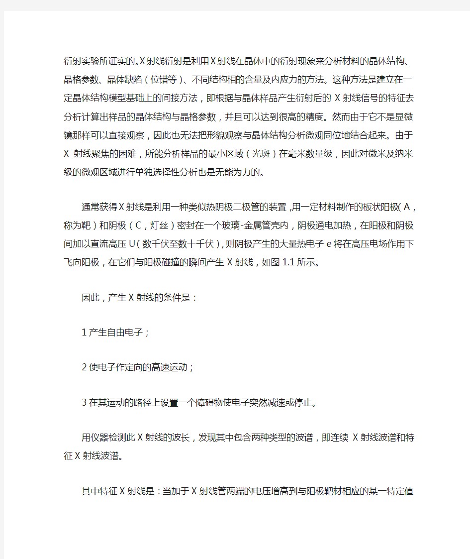 几种材料微观结构分析方法简介