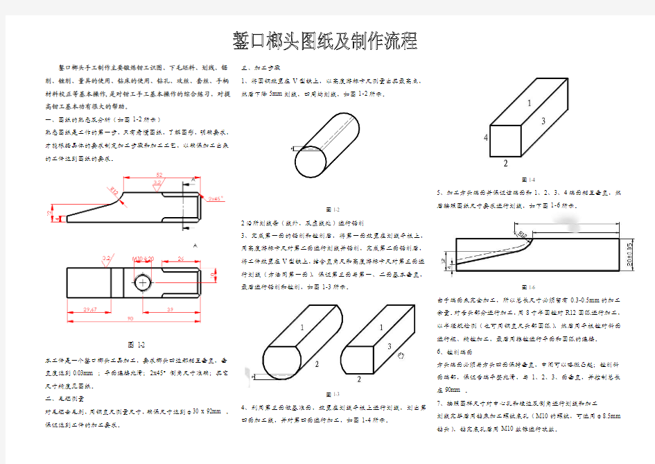 錾口榔头图纸及制作过程