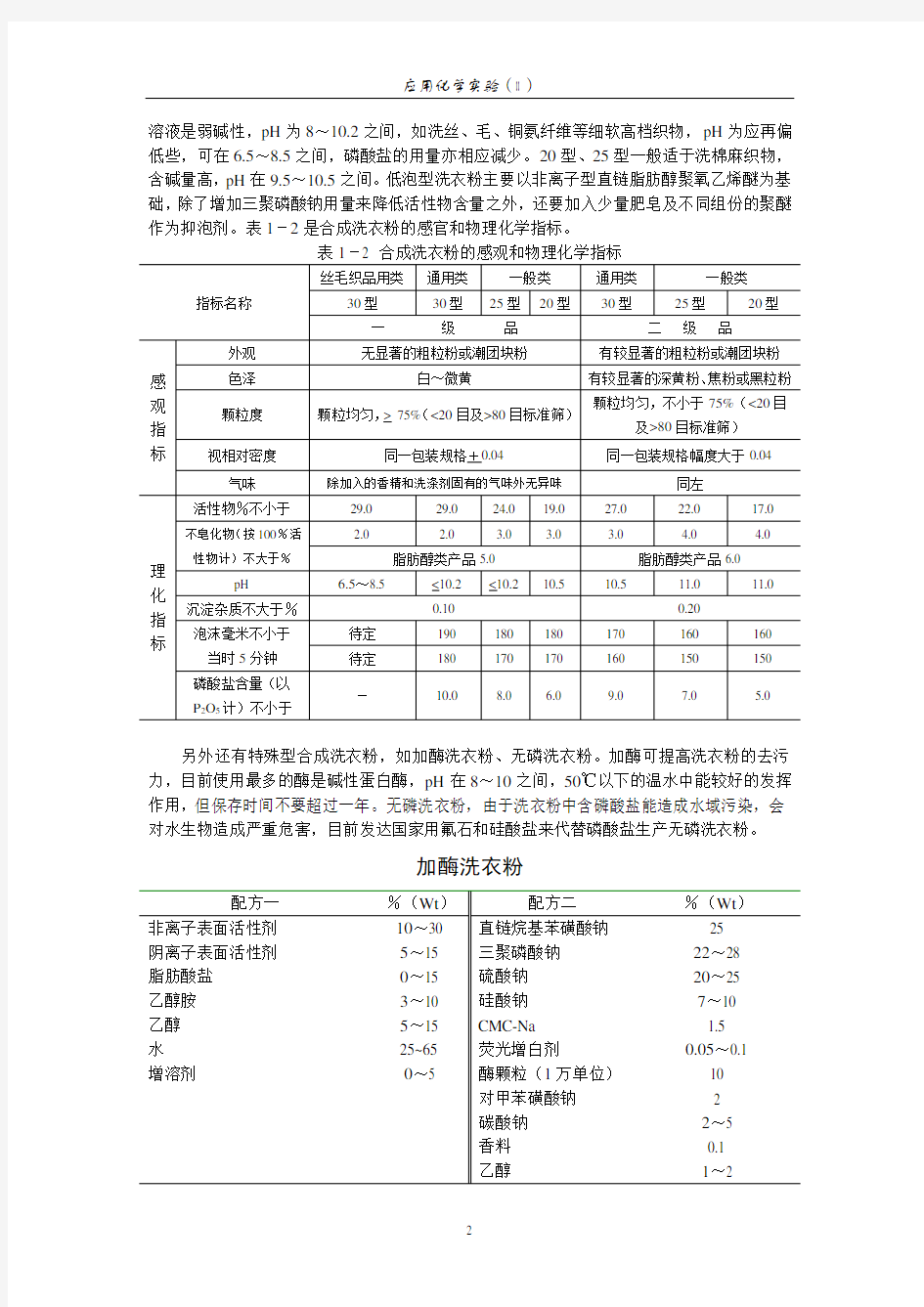 01强力洗涤剂的制备和应用