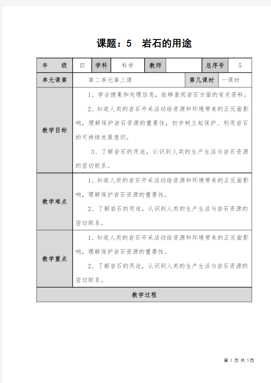 5、岩石的用途