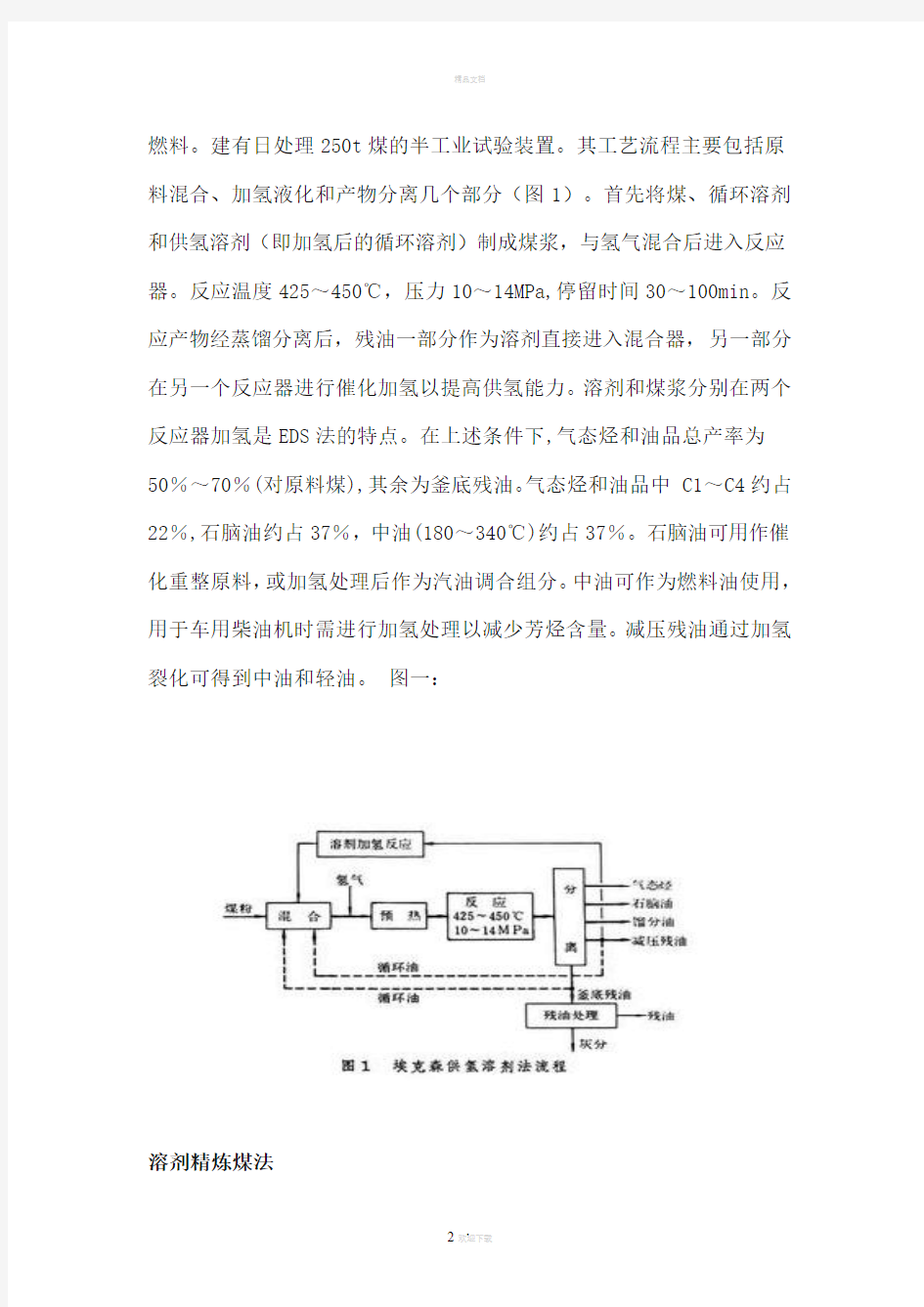 煤直接液化法和煤液化的基础知识