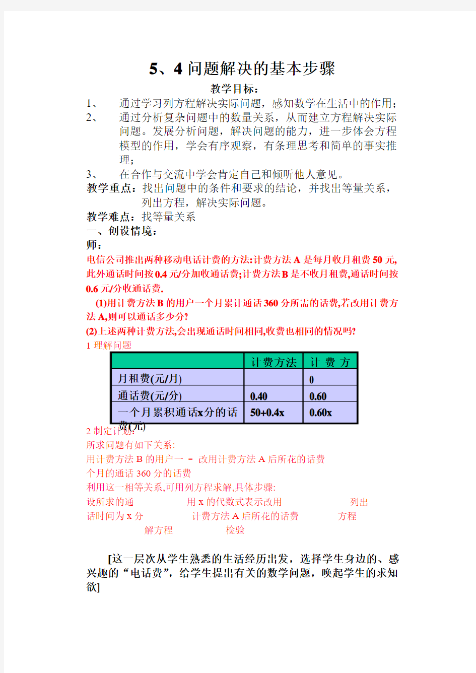 5、4问题解决的基本步骤