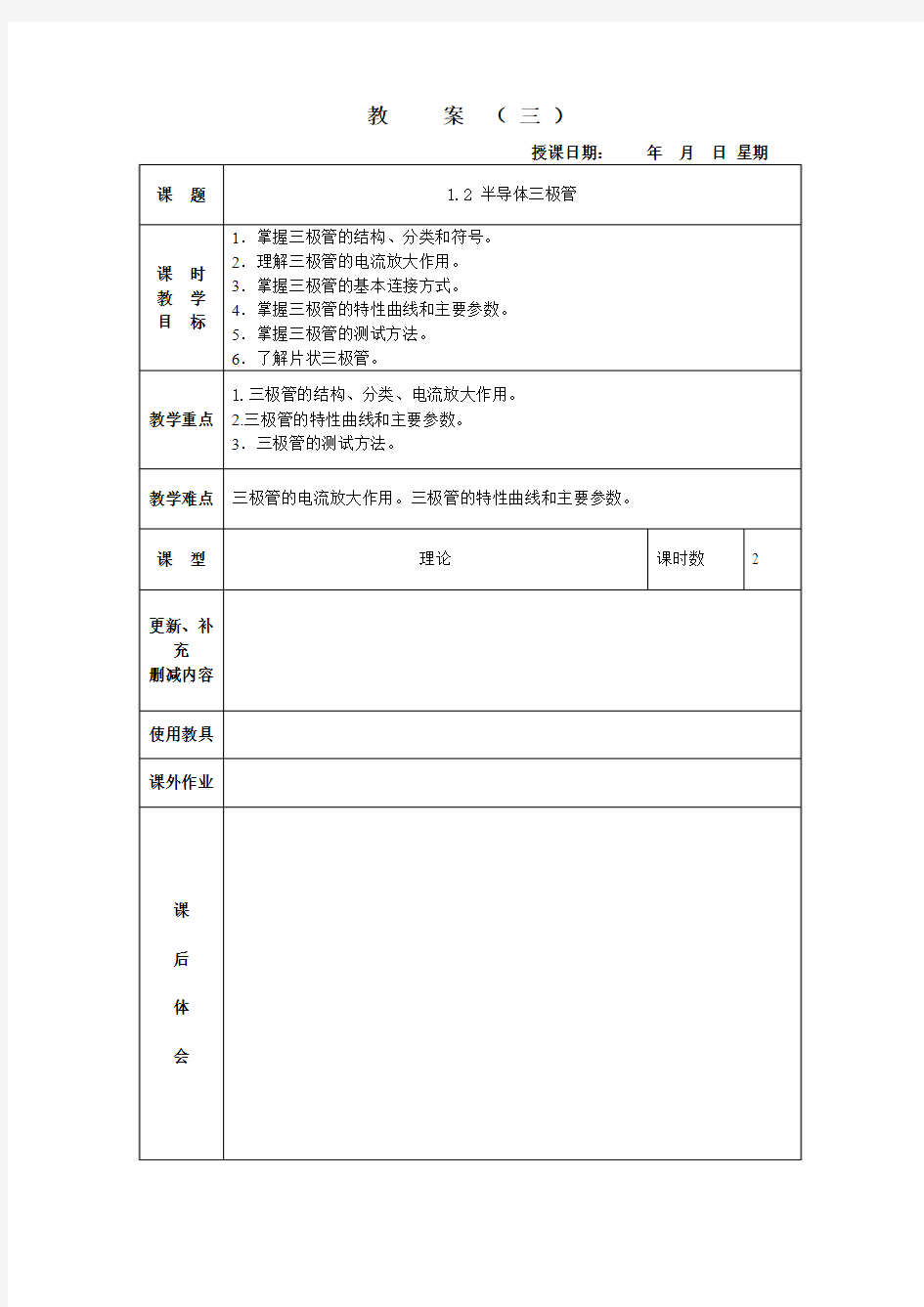 1.2 半导体三极管