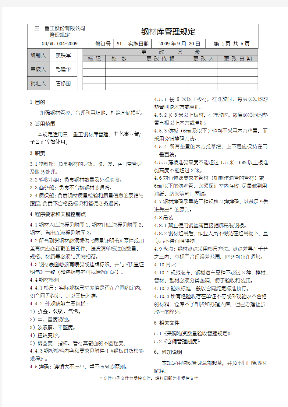 钢材库管理规定