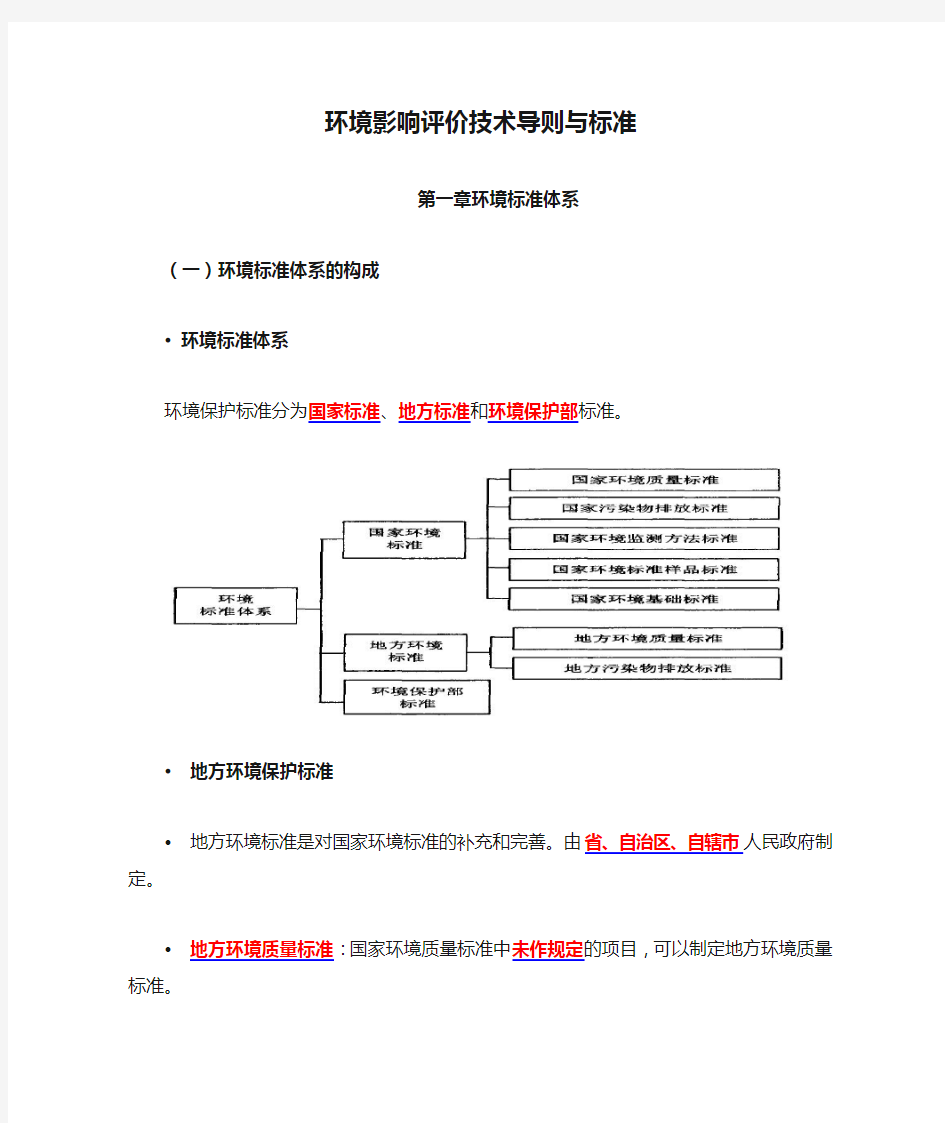 2015年环境影响评价技术导则与标准重点总结汇总(新版)